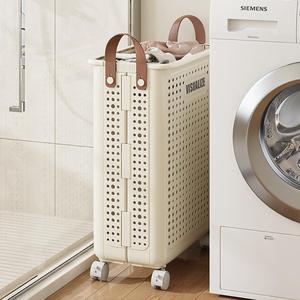 <span class=keywords><strong>Panier</strong></span> de rangement domestique pliable de grande capacité en plastique de conception de corde en tissu durable pour les vêtements sales, les jouets et la lessive - Product Image 4