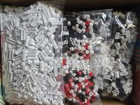 Ensemble de blocs de construction en plastique en forme de cœur d'animal, ours en peluche, à assembler soi-même, ornements tendance pour cadeau