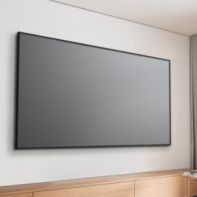 New Listing Wall Mounted Grey Frame ALR Screen 100 120 150 Inch 16:9 Border 1cm Alr Pet Fixed Frame Projector Screen