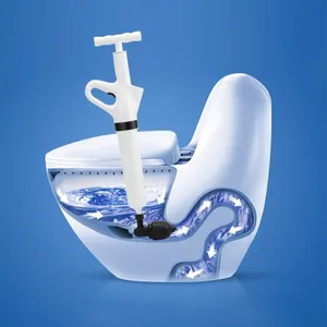 Pistons de toilette à haute pression d'air manuel drague de toilette nettoyeur de vidange à longue poignée pour tuyau de <span class=keywords><strong>cuisine</strong></span> de salle de bain - Product Image 1