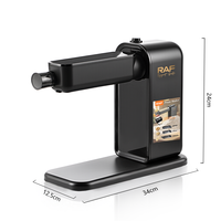Machine à pâtes électrique 120W avec 5 niveaux d'épaisseur réglables et 3 accessoires en 1 pour la préparation de pâtes fraîches à la maison R.6622