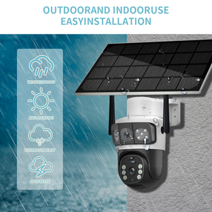 Icsee 6MP 4G fotocamera PTZ a energia solare per visione notturna Display a tre schermi a basso consumo di archiviazione di dati Cloud con movimento umano - Product Image 6