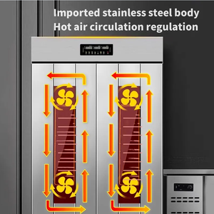 Equipo de panadería 32 bandejas Fermentación de masa eléctrica <span class=keywords><strong>Proofer</strong></span> <span class=keywords><strong>2</strong></span> puertas Caja de fermentación de masa de pan <span class=keywords><strong>Proofer</strong></span> - Product Image 4