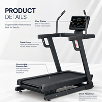 Caminadora para Montañismo K-FIT GSHTA-4810, 50% Inclinación Ascendente, 6% Descenso, 16KMH, Motor sin Escobillas de 3HP, Bluetooth, Gimnasio en Casa