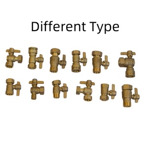 Phụ kiện ống nước bằng đồng PEX YOD OEM, lắp đặt thủ công, DN15 DN20 BSP, van bi đồng thau khóa được, đầu nối ren 1/2 inch, van tiết lưu toàn dòng chảy. - Product Image 4