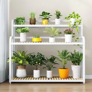 Support à fleurs en forme de coeur et étagère à plantes en fer forgé petit ensemble multicouche intérieur et jardin utilisation pépinière matériau en tissu approprié - Product Image 2