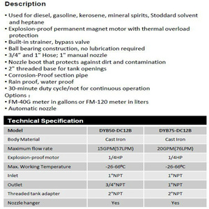 Электрический перекачивающий насос для бензина, дизельного топлива, электрический дизельный бензиновый насос - Product Image 5