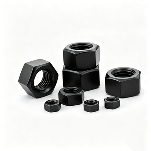 Tuercas Hexagonales de Alta Resistencia, Producción Totalmente Automática, Acabado Óxido Negro, Fijaciones para Muebles - Product Image 1