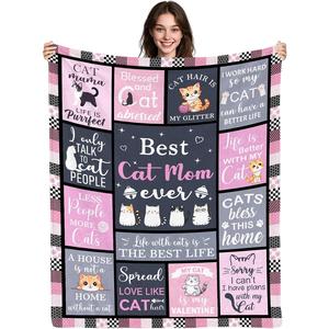 Multicolor Horse Quote Collage Flannel Blanket <b>Throw</b> Blanket Nap Blanket Breathable Skin Friendly for Winter Warmth Custom Print - Product Image 3