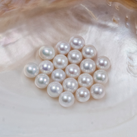 Perles rondes d'eau douce naturelles 10-11 mm, perles Edison, brillance élevée AAAA, perles en vrac de qualité supérieure, vente en gros, fabrication de colliers