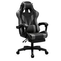 Chaise de jeu ergonomique en métal pour la maison, chaise de bureau inclinable, siège de jeu paresseux avec dossier, confortable pour longues sessions, réglable en hauteur, idéale pour dortoir