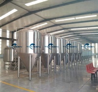 Cuve de fermentation 30BBL 30HL 3000L en acier inoxydable 304 316 avec enveloppe glycolée double étage, équipement de brassage de bière pour brasserie