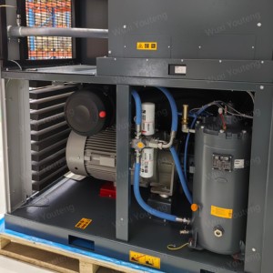 เครื่องอัดอากาศแบบสกรูอุตสาหกรรม <span class=keywords><strong>Atlas</strong></span> <span class=keywords><strong>Copco</strong></span> 90kw รุ่นเงียบ ใหม่เอี่ยม GA90VSD+ พร้อมปั๊มหลักและชุดเกียร์ แรงดันไฟฟ้า 380v แรงดัน 10 บาร์ - Product Image 1