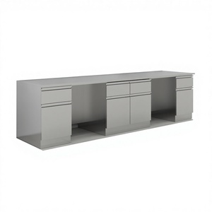 Edelstahl-Labortisch, Ganzstahl-Labortisch, Belüfteter Labor-Testtisch, Zentraler Geräte-Arbeitstisch - Product Image 1