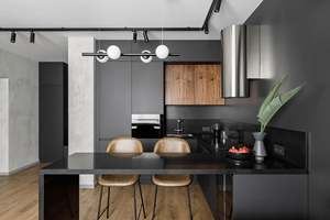 Muebles de Cocina Personalizados de Foshan, Gabinetes de Cocina con Acabado de Madera, Diseño Moderno de Cocinas Completas Equipadas para Decoración del Hogar - Product Image 5