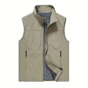Gilet de travail extérieur respirant personnalisé avec logo imprimé, multi-poches, sans manches, pour photographe, pêcheur, gilet utilitaire - Product Image 3