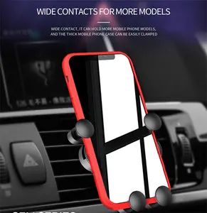 Évents de voiture support de téléphone de Navigation Mobile Installation facile évents de voiture Rotation à 360 degrés Mini support