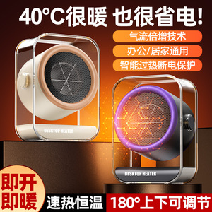 Calentador de escritorio Ichiya, calentador eléctrico con ventilador de cerámica de 220V para el hogar, oficina, dormitorio, baño, uso en invierno - Product Image 4