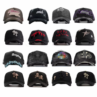 Casquette de baseball El Barbas originale de haute qualité, logo brodé à la main, visière incurvée vieillie, chapeaux en toile Rich Forever