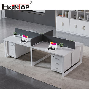 Panel de Partición para Escritorio de Oficina Moderno Ekintop, Separador de Mesa de Oficina, Panel de Partición de Tablero Suave, Estación de Trabajo de Oficina Blanca - Product Image 3