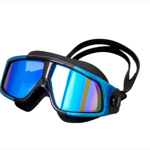 Lunettes de natation anti-buée, étanches, en silicone, pour hommes, pour la course, la piscine, avec grande monture, anti-éclaboussures - Product Image 6