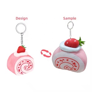 Dixin tùy chỉnh-thực hiện mini dễ thương sang trọng móc khóa từ các nhà sản xuất vật nuôi âm thanh Mặt dây chuyền BB Meow nhồi từ phim hoạt hình Keychain - Product Image 6