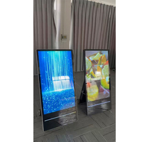 Écran d'affichage numérique portable pliable étanche pour l'extérieur, alimenté par batterie, Android, 43, 49, 55 pouces, pour publicité, affichage LCD