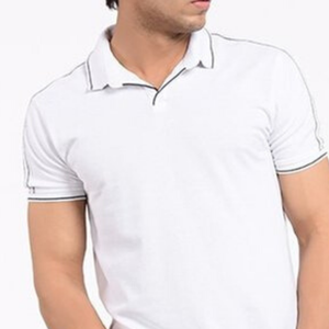 Haute qualité 100% coton bande fil hommes Polo T-Shirt Logo personnalisé respirant Style décontracté à manches courtes - Product Image 2