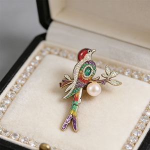 Broches al por Mayor, Estilo de Moda Lujoso, Accesorio para Mujer, Broche de Alta Gama con Forma de <span class=keywords><strong>Animal</strong></span> - Product Image 1