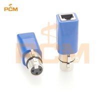 Adaptateur XLR 3 broches femelle vers prise RJ45 femelle pour contrôleur d'éclairage, équipement de distribution DMX, luminaires LED, éclairage de scène