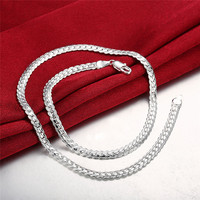 Bracelets chaîne plaqués or et argent 5MM pour hommes et femmes, bijoux fantaisie, cadeaux de mariage et de fête