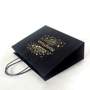 Papel Kraft Clásico con Logotipo Personalizado, Reciclable, Degradable, con Grabado, para Supermercados, Exposiciones, Compras, Regalos, Plano/Trenzado - Product Image 2