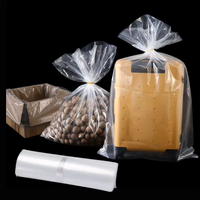 Bolsa de Plástico Transparente con Cierre Hermético, Reciclable y Resistente al Agua, para Almacenamiento de Frutos Secos, Autoadhesiva, de Polietileno