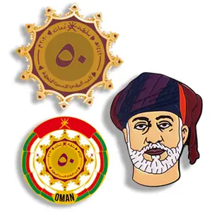 2023 Émirats Arabes Unis Badge Cadeaux Magnétique Uae 51e Fête Nationale Uae Doux Dur Émail Pin Pour Vêtements
