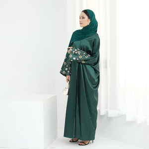 Robes Musulmanes de Dubaï Abaya Modeste EID en Gros pour Femmes, Kaftan Brodé, Kimono Ouvert de Luxe pour Femmes, Vêtements Islamiques - Product Image 4