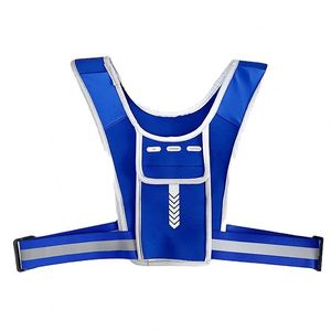 Sublimation Athletic <b>Reflective</b> <b>Running</b> <b>Vest</b> Phone Holder Bag Backpack Sports Training Fitness Mens Women Hydration Chest Bag - Product Image 3