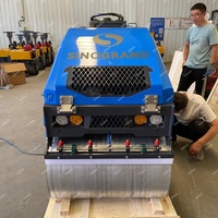 Compacteur routier à double tambour de haute qualité à bas prix, 330 kg, 550 kg, 1 tonne, 1,5 tonne