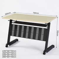 Table de formation pliable pour bureau et mobilier de salle, réglable, avec roulettes, pour réunions, bureau portable pour ordinateur portable, personnalisable
