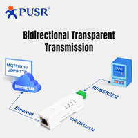 Gateway Modbus de Riel DIN PUSR, Serial RS232 a Ethernet, IoT TCP/UDP/HTTP/DHCP/DNS, 5-24V DC, RJ45, USR-DR132