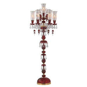 Stand europeo di lusso luce arredamento interno Hotel Hall Hall High End diretta fabbrica tradizionale lampada da terra di cristallo - Product Image 5