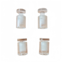 Transparent Acrylic PC Cylinder Advertising Nail Fasteners 19mm Bolt Length 5mm Thickness Polished Finish Fully Threaded One Way