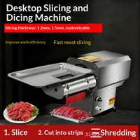 Nouvelle Machine à Trancher la Viande Fraîche Commerciale Multifonction Entièrement Automatique pour Restaurant de Hot Pot, Viande de Bœuf et de Mouton, Garantie 1 An
