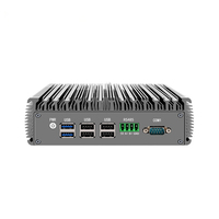 PC industriel embarqué sans ventilateur OEM ODM Intel Core I3 I5 I7 I9 avec 2 ports LAN, 6 ports RS232 RS485 et GPIO pour l'automatisation industrielle et les passerelles IoT