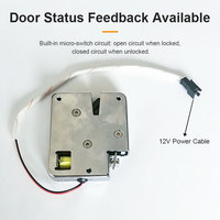 Cerradura Solenoide Delgada de 13 mm con Desbloqueo Silencioso, Sistema Push to Lock HLD3814