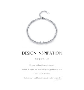 S925 Silver Chain <b>Bracelet</b> With Baguette Diamond Channel Setting Minimalist Unisex Everyday Wear Jewelry - Product Image 6