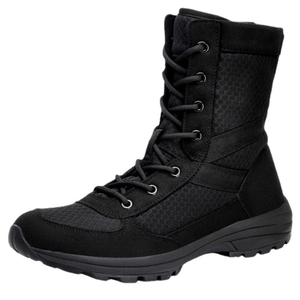 DFF0112 Chaussures respirantes en cuir de vachette suédé noir personnalisées - Product Image 4