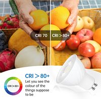 Pas de bruit plafond Spot vers le bas lumière économie d'énergie 5W blanc Led Gu10 projecteur Dim to Warm Dimmable ampoule Led Spot Light Gu10