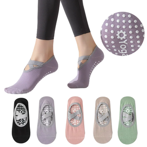 Chaussettes de yoga en gros pour femmes, en nylon et pur coton, sans coutures, pour le sport, la danse et le ballet, absorbant l'humidité et la transpiration - Product Image 2