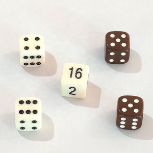 Dés de backgammon en mélamine de haute qualité, dés de backgammon en mélamine Uria à coins arrondis de 16 mm - Product Image 6