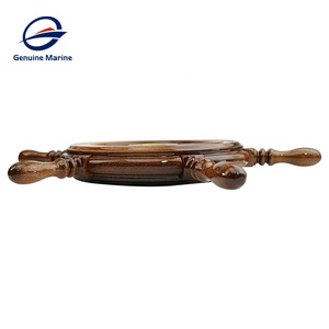 Volants de <span class=keywords><strong>bateau</strong></span> en teck marin véritable, volants de direction en bois pour bateaux - Product Image 4